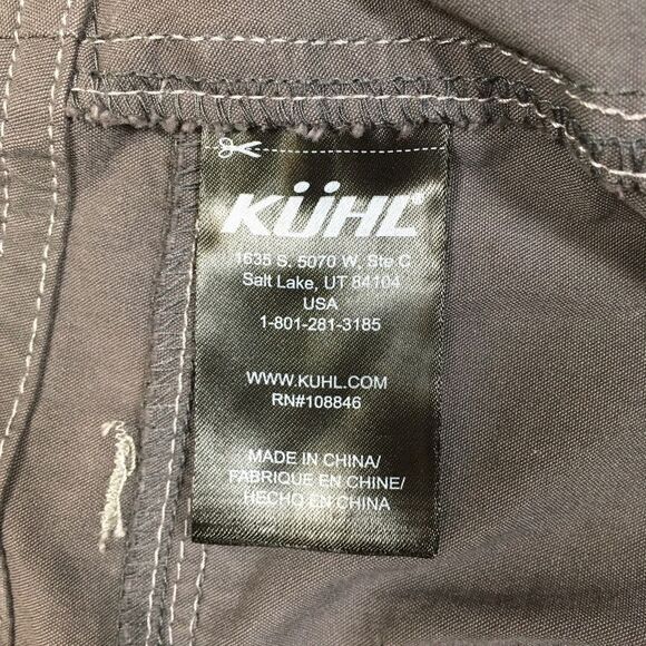 Kuhl Kliffside Air Roll-up Shorts Womens 12 7" Inseam Gray Hike Outdoor Utility - Picture 12 of 14